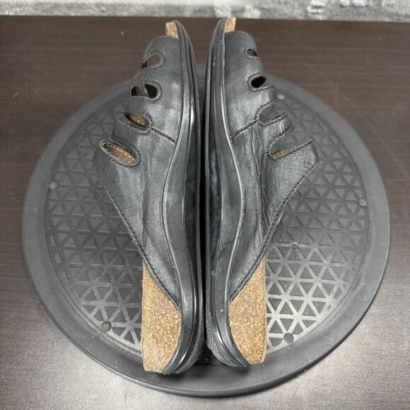 Dansko Women's Size 8 Janie Black Leather Slip-On Slide Comfort Casual Sandals - Picture 5 of 7